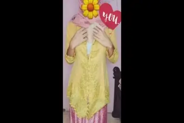 Kebaya Hijab Pink Anggun Mempesona WOT Lumer HD